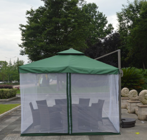 Outdoor Sunshade Umbrella Mosquito Net Curtain Villa Courtyard Balcony Garden Side Umbrella Metal Design Adjustable Height