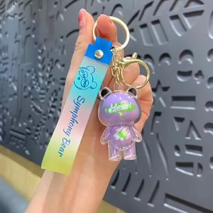 Móc khóa Hoạt Hình Gấu Heartbeat Bear Pendant dễ thương - Phụ kiện balo túi xách