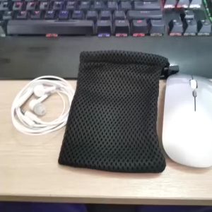 Túi Lưới Rút Chống Sốc JINOTECH Cho Chuột Máy Tính Tai Nghe Pin Dự Phòng 10x15cm