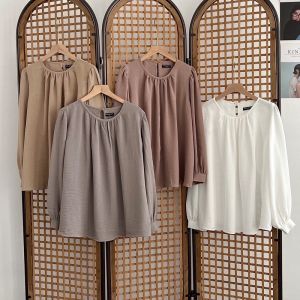 Atasan Wanita Blouse Risa Terbaru Kekinian Bahan Crencle Airflow