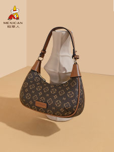 Fashionable Letter Womens Crossbody Bag Dumpling Shape Single Shoulder Bag Versatile City Chic Style Polyester Lining Zipper Closure