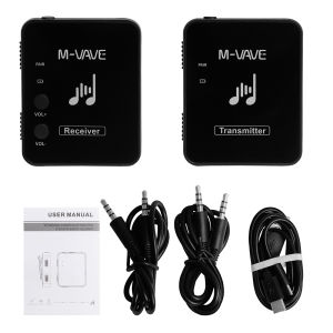 M-VAVE | Hệ Thống Truyền Dẫn Tai Nghe Không Dây M-VAVE WP-10 2.4GHz Bộ Phát Thu Guitar Sạc Lại Được Chất Liệu Kim Loại