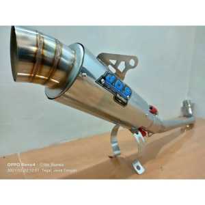 KNALPOT RACING DOS PEMAKAIAN MOTOR BEBEK SUPRA JUPITER REVO BLADE KARISMA VEGA SHOGUN