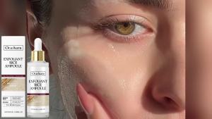 Beras alami murni yang melembabkan dan menghidrasi cairan pengelupasan yang melembabkan dan menghidrasi perawatan pengelupasan lembut perawatan kecantikan kulit wajah