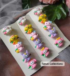 Bros Set isi 5pc Sanrio boneka warna warni/ bros lucu set Random fancy