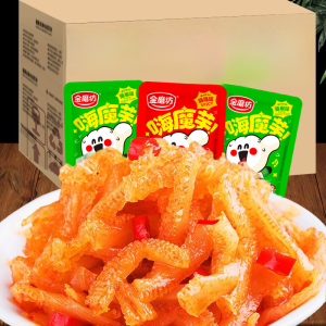 Low Fat Spicy Tofu Snack Evening Craving Relief Vegetarian Delight Golden Millstone Brand from Hunan China 600g Packaged Goods