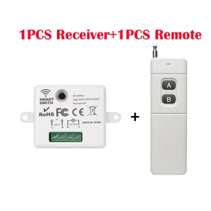 3000m Long Range Remote Control Switch Dc 12v 1 Ch 10a Relay Learning Lamp Wireless Switch 433mhz