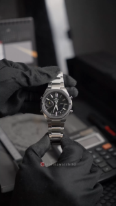 Jam Tangan Pria Casio Edifice Smartphone Link Model ECB-S10DB-1A Black Dial Silver Stainless Steel Strap