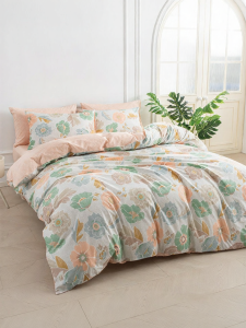 100% Cotton Double-Sided Printed Bedding Set