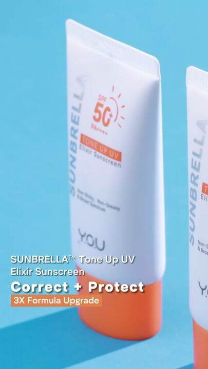 YOU Sunbrella Tone Up UV Elixir Sunscreen SPF 50+ PA++++ | Non-Sticky ...