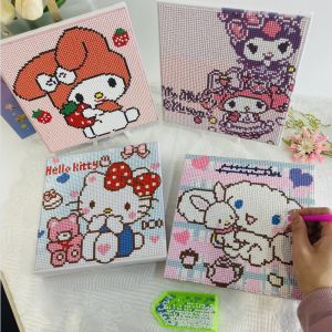 เล่นเด็กผู้หญิงที่ทำจากไม้ภาพวาดเมโลดี้ไซโคโนนเรลภาพวาดเพชรเด็กทำด้วยมือแบบทำมือติดกรอบรูปทำวัสดุของเล่นสำหรับเด็ก - Ef Toy