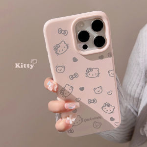 Cute Pink Cartoon Cat iPhone 17 pro Max Apple 16 Phone Case New Creative Personalized Womens Silicone Large Hole Soft Shell
