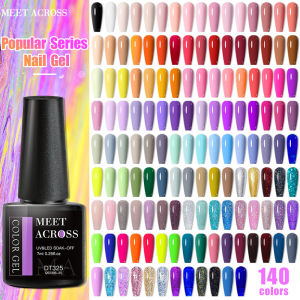7ml 140 Colors Nail Gel Polish UV LED Nail Art Supplies Vernis Gel for All-Season Manicure DIY Design Base Gel Top Coa Matte
