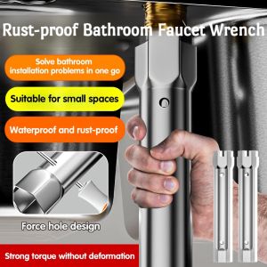14 In 1 Faucet Sink Wrench Hex Wrench Nut Tightening Kitchen Sink Basin Tap Removal Tool Carbon Steel Hand Tool