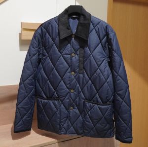 Áo Khoác Nam Chất Liệu Cotton Dáng Rộng Cổ Phối Màu Và Họa Tiết Kim Cương Phong Cách Thời Trang Âu Mỹ Kiểu Parka Thường Ngày Thích Hợp Mặc Đi Làm