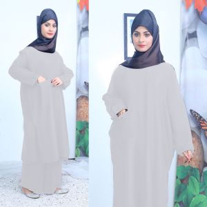 🔥HOT SELLING🔥 MULAN BASIC MUSLIMAH SUIT with Rhingatone IRONLESS (READY STOK Free Size