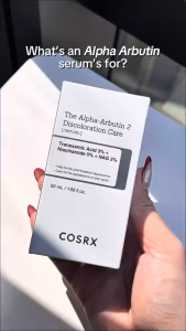 COSRX Alpha-Arbutin 2 Discoloration Care Serum 50ml – Multi-Target Brightening Serum for Dark Spots Post-Acne Scars & Uneven Skin Tone with NAG Glutathione & Ferulic Acid