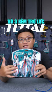 Bộ 3 kìm điện kìm cắt kìm mũi nhọn TOTAL | bộ kềm đa năng thép Cr-V chống gỉ siêu bền cứng tay cầm bọc cao su trợ lực 30% XTOOL