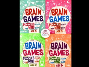 (Age3-6) Brain Games Activity Book (ครบชุด 4 เล่ม) หนังสือกิจกรรมเสริมพัฒนาการ หนังสือเด็ก