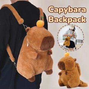 Kapybara Cute Plush Shoulder Bag Capybara Dual Use Cute Doll Backpack Bags Kids Girls Gifts