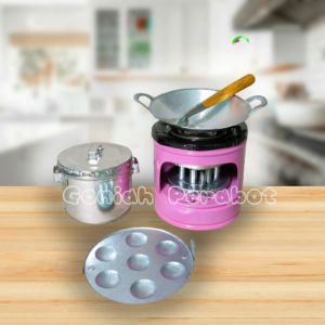 Mainan Anak Masak Masakan - Alat Masak Mainan Bisa Masak Beneran Set Kompor