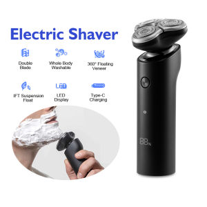 Xiaomi Electric Shaver Men Razor 3 in 1 Beard Trimmer S500 S100 Blade Washable LED Display Beard Trimme 60 degrees Head Flex IPX Waterproof