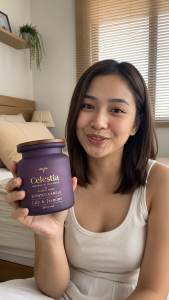 Celestia Elegance Scented Candle 220g - Lily & Jasmine - Romantic Relaxing Aroma Home Decor - Premium Gift Set with Diffuser Room