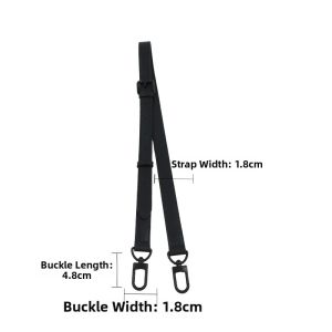 YUESIHUI | Replaceable Black Leather Shoulder Strap for Crossbody or Sling Bag