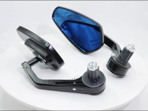 UNIVERSAL SHORT STEM REARVIEW Ray save SIDE MIRROR with screws HD Blue Lens