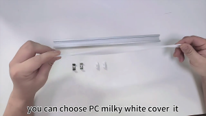 100CM LED Aluminum Profile Track V/U/YW Shape Mount Channel System for LED Light Strip White or Black