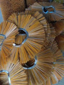 Sanitation Snow Brush Pieces Snow Cleaner Brush Mixed Wire Steel Wire Snow Brush Cleaning Brush Loader 255 Snow Brush Brush Roll