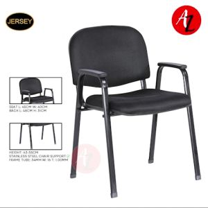 JERSEY Designer Plastic Visitor Chair With Arm Rest Home Office JS-604HT