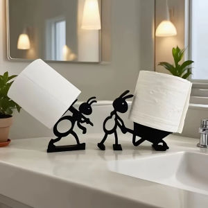 Cute Simple and Practical Paper Towel Holder Cute Ant Animal Shape Plastic Home DecorationAn Ideal Creative  For Holiday Gift