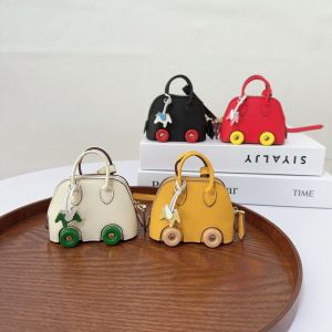 Mini Wheel Shell Package Pendant Cute Lipstick Earphone Bag Accessories New Arrival Bowling Bag Charm Car Pendant