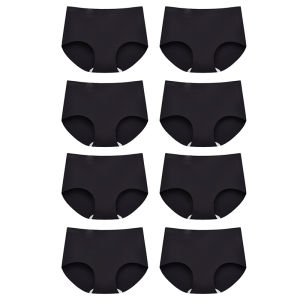 FallSweet 8PCS Seamless Mulberry Silk Panties for Women Ultra Thin High Elastic Invisible Briefs Soft Comfortable Lingerie M-2XL