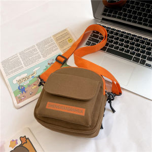 Mobile Phone Bag Womens Canvas Bag 2023 New Arrival Japanese Style Harajuku Style Ins Small Bag Casual Summer Shoulder Messenger Bag