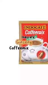5PCS Indocafe Coffeemix Ginseng Minuman Serbuk Kopi Krimer dan Gula