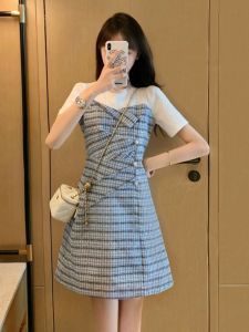 PAIBOLI | Plus Size Womens Dress Summer Design Sensation Waist Cinching Slim Short Sleeve T-Shirt Dress Fashionable and Unique