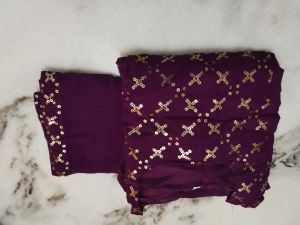 (ReadyStock) Anarkali Gown and Dupatta complete 2pcs