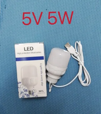 หลอดไฟLED ไฟ5Vพร้อมสายUSBยาว80cmแสงสีขาว