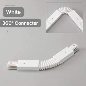 【COD & Ready 】Rohstar Aluminum 360 Degrees  Soft Heavy duty Track Light Connector Universal Rail.