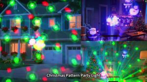 HCWE LED lights for par Christmas Projector with Remote And Sound Control Holiday Lighting Disco DJ Light Decorative Lighting
