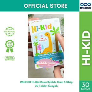 IMEDCO Hi-Kid Multivitamin Anak 30 Tablet Kunyah – Rasa Bubble Gum