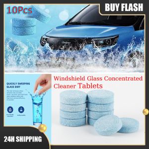 10Pcs Wiper Fluid Car Windshield Glass Washer Concentrated Window Cleaner Tablets Solid Effervescent for Remove Glass Stains