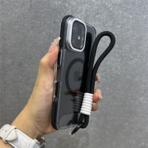 Deli Acrylic Phone Case with Lens Film Full Cover Transparent Shockproof for iPhone 16Pro Max 15Pro 14 13 Models Couple Style