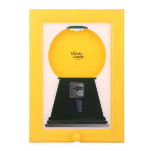 2 in 1 Creative Candy Dispenser Picture Frame Easy Restock Moisture-proof Hanging Handy Candy Frame Rotating Dust-proof for Birt