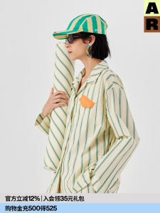 Pure Cotton Long Sleeve Home Clothes Set Contrast Color Sleepwear Autumn Winter Outerwear Comfortable Slimming Pyjamas