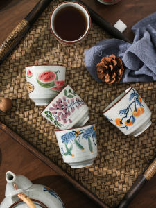 TINY HOME | Retro Ceramic Drinking Cup Tea Set