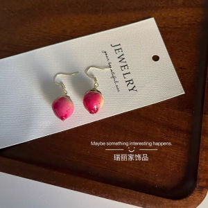 Elegant 925 Silver Earrings Design Sensation Eternal Rose True Flower Studs Gentle Softness Fashionable Floral Girl Jewelry