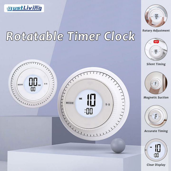 JustLiving LEd Digital Kitchen Timer With Alarm Timer Clock Use to ...